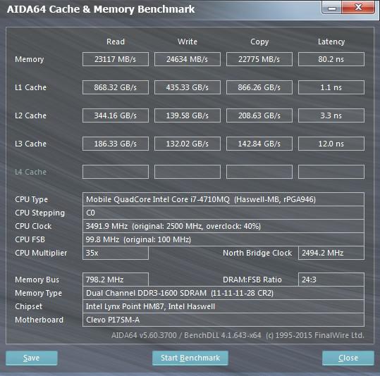 DDR3 1600 CL11��4710MQ@3.5GHz