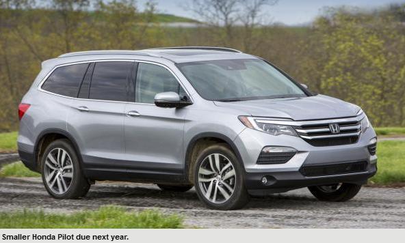 新车,本田短轴距版Pilot,本田美国短轴距版Pilot