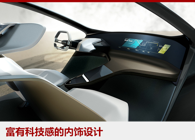 BMW iδ����������ӵ�м�Լ���������ƣ�Ϊ�˿ʹ�����һ��ĸо�������һ�����ֻ���˽���ƶ�����ռ䡣ͬʱ��ʻ�߿�ͨ������Ǳ�̨������ȫ����ʾ���ܵĳ���������ʾ��Ļ�복��������Ϣ��������ʵ���Զ���ʻ�͸߶Ȼ���ʱ����ʻ�ߺͳ����߶�����ô�����֧��ʱ�䣬���ڳ��ڵ���Ϣ���칫�����֡�